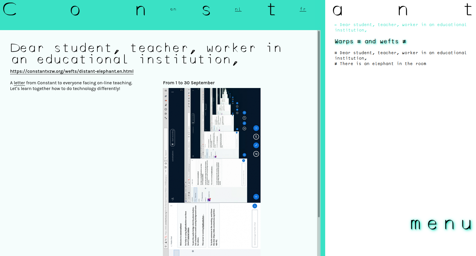 Constant - Dear Student...